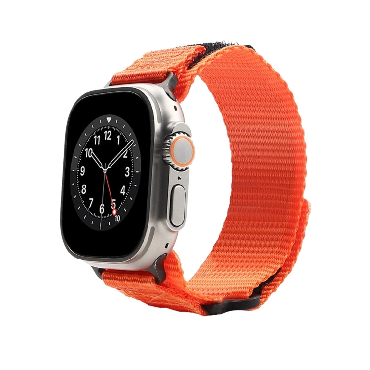Nylon Two Section Watch Band, For Apple Watch SE 2023 44mm, For Apple Watch Ultra 49mm, For Apple Watch SE 2023 40mm, For Apple Watch 8 41mm, For Apple Watch Ultra 2 49mm, For Apple Watch 8 45mm, For Apple Watch 9 45mm, For Apple Watch SE 2022 40mm