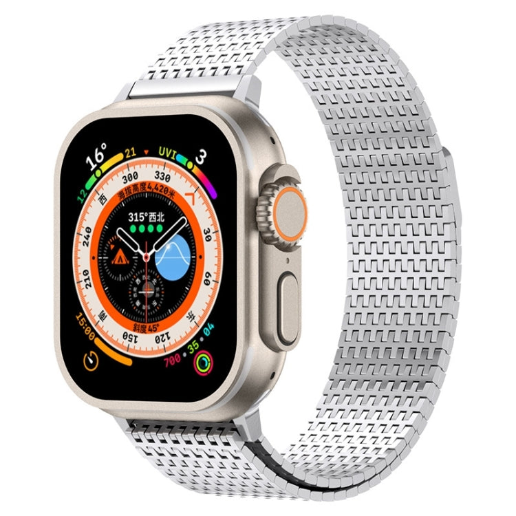 Milanese Loop Magnetic Clasp Stainless Steel Watch Band, For Apple Watch SE 2023 44mm, For Apple Watch SE 2023 40mm, For Apple Watch Ultra 2 49mm, For Apple Watch Series 9 45mm, For Apple Watch Series 9 41mm, For Apple Watch Ultra 49mm
