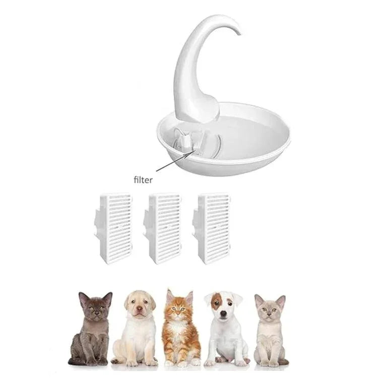 3pcs / Pack T - Shaped Filters Replacement Refill For Pioneer Mini Vortex And Swan Pet Drinking Fountain - Trustpick