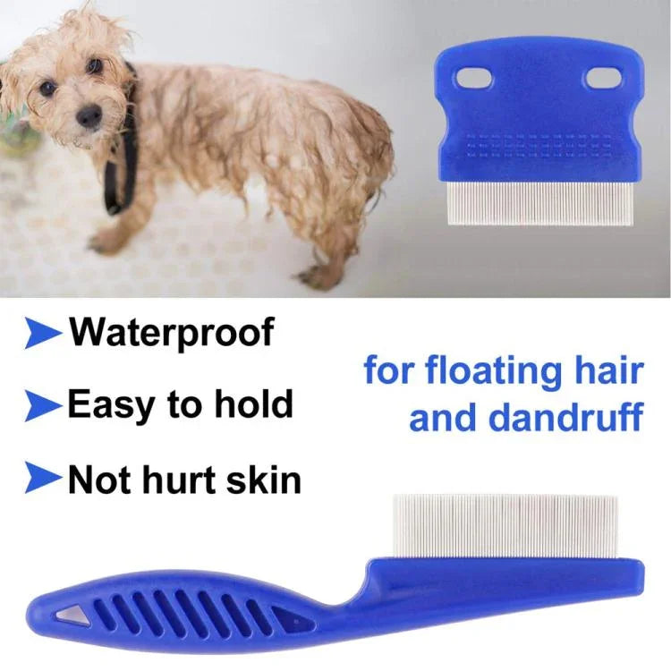 6pcs /Set Pet Flea Comb Stainless Steel Pin Dense Tooth Cat Dog Comb - Trustpick
