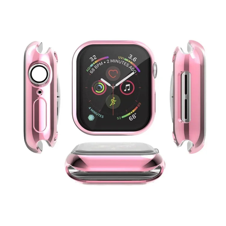 Full Coverage Plating TPU Case For Apple Watch Series 6 / 5 / 4 / Watch SE 40mm, For Series 5 & 4 40mm, For Apple Watch Series 6 / 5 / 4 / Watch SE 40mm