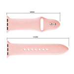 Double Rivets Silicone Watch Band for Apple Watch Series 3 & 2 & 1 42mm, Apple Watch 42mm