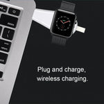 B2 Universal Portable Qi Standard Magnetic USB Wireless Charger for Apple Watch Series 4 & 3 & 2 & 1
