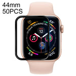 50 PCS For Apple Watch Series 6 / 5 / 4 / Watch SE 44mm Soft PET Film Full Cover Screen Protector, For Apple Watch Series 6 / 5 / 4 / Watch SE 44mm