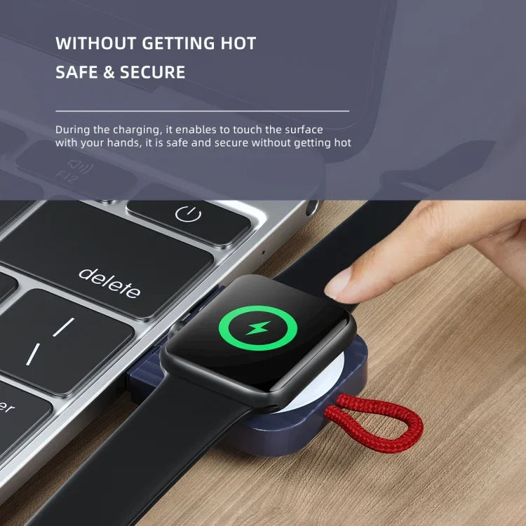 ROCK W26 Portable Magnetic Wireless Charger for Apple Watch, W26 USB Interface