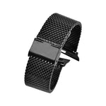 304 stainless steel apple watch band in black, perfect for Apple Watch Series 10, 9, 8, and SE models.