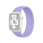 For Apple Watch Ultra 49mm&Watch Ultra 2 49mm / Series 10 46mm / 9&8&7 45mm / SE 3&SE 2&6&SE&5&4 44mm / 3&2&1 42mm Solid Color Elastic Silicone Watch Band, Size:L 156mm