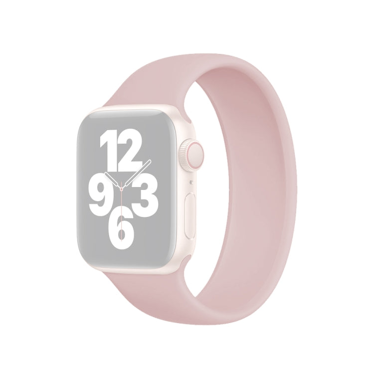 For Apple Watch Ultra 49mm&Watch Ultra 2 49mm / Series 10 46mm / 9&8&7 45mm / SE 3&SE 2&6&SE&5&4 44mm / 3&2&1 42mm Solid Color Elastic Silicone Watch Band, Size:L 156mm