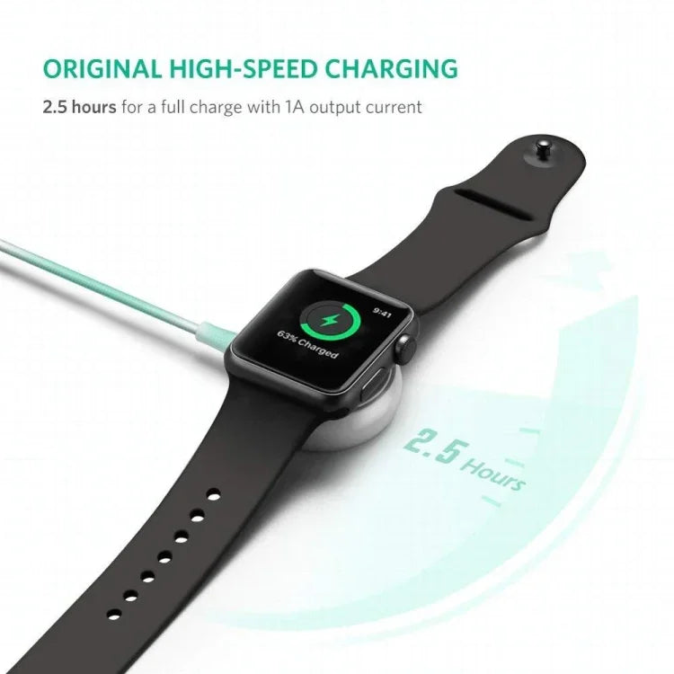 30cm Type-C Universal Portable Magnetic Wireless Charger for Apple Watch Series Ultra & 8 & 7 & 6 & 5 & 4 & 3 & 2