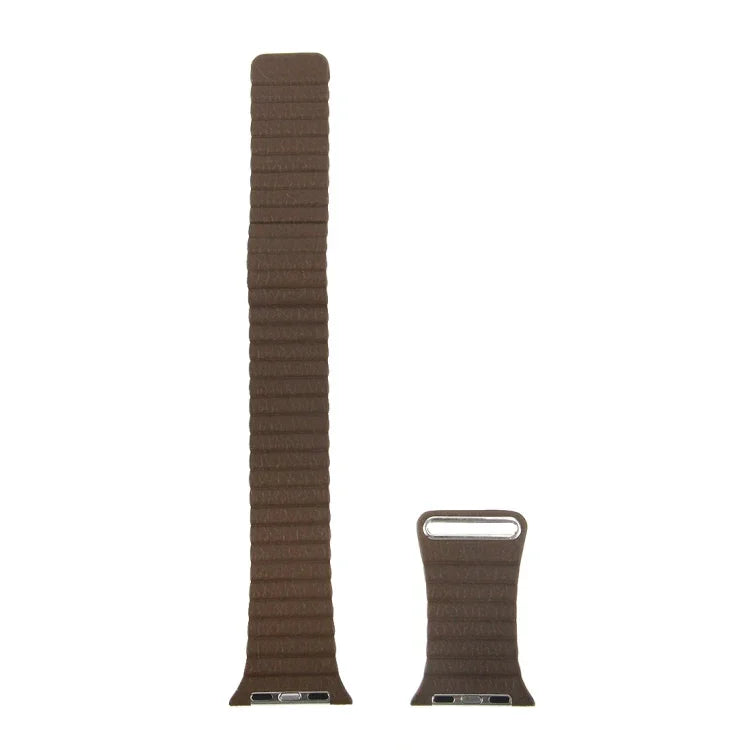 For Apple Watch 42mm Loop Magnetic Closure Clasp PU Leather Watch Band