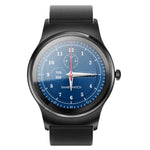 SMA-Round 1.28 inch Color Touch Screen Bluetooth Smart Watch, Waterproof, Support Voice Control / Heart Rate Monitor / Sleep Monitor / Bluetooth Camera, Compatible with Android and iOS System, SMA-Round/Orange Leather Strap, SMA-Round/Silver Leather St...