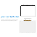 A4-19 6.5W Three Level of Brightness Dimmable A4 LED Drawing Sketchpad Light Pad with USB Cable