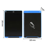 Portable 12 inch LCD Writing Tablet Drawing Graffiti Electronic Handwriting Pad Message Graphics Board Draft Paper with Writing Pen, 12 inch Blue, 12 inch Red, 12 inch White, 12 inch Black, 12 inch Green