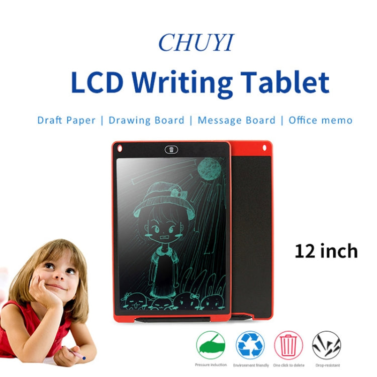 Portable 12 inch LCD Writing Tablet Drawing Graffiti Electronic Handwriting Pad Message Graphics Board Draft Paper with Writing Pen, 12 inch Blue, 12 inch Red, 12 inch White, 12 inch Black, 12 inch Green