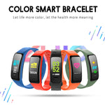 CHIGU C1Plus Fitness Tracker 0.96 inch IPS Screen Smartband Bracelet, IP67 Waterproof, Support Sports Mode / Blood Pressure / Sleep Monitor / Heart Rate Monitor / Fatigue Monitor / Sedentary Reminder, C1 Plus Red, C1 Plus Black, C1 Plus Blue           ...