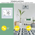 BHT-002GCLW 3A Load Water / Gas Boiler Type LCD Digital Heating Room Thermostat with Time Display, WiFi Control, BHT-002GBLW 3A  (Black) Gas Boiler Type, BHT-002GBLW 3A (White) Gas Boiler Type