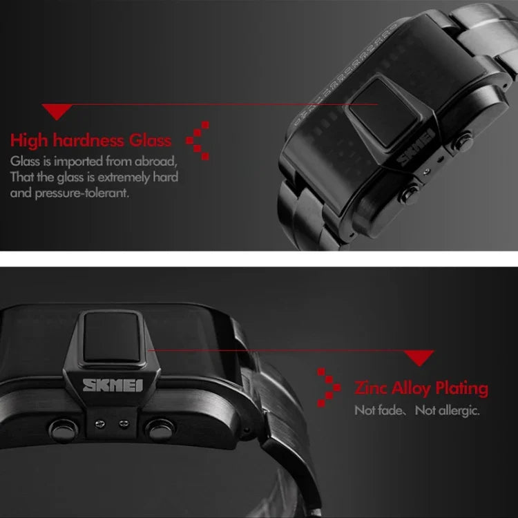 SKMEI 1179 Multifunctional Men Outdoor Sports Noctilucent Waterproof LED Digital Watch