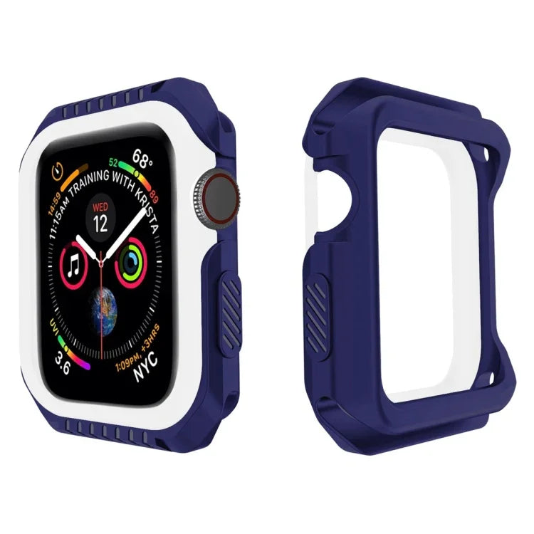 Smart Watch Shockproof Two Color Protective Case For Apple Watch Series 3 / 2 / 1 38mm, For Apple Watch Series 3 / 2 / 1 38mm (Black Yellow), For Apple Watch Series 3 / 2 / 1 38mm (Red Black), For Apple Watch Series 3 / 2 / 1 38mm (White Blue)         ...
