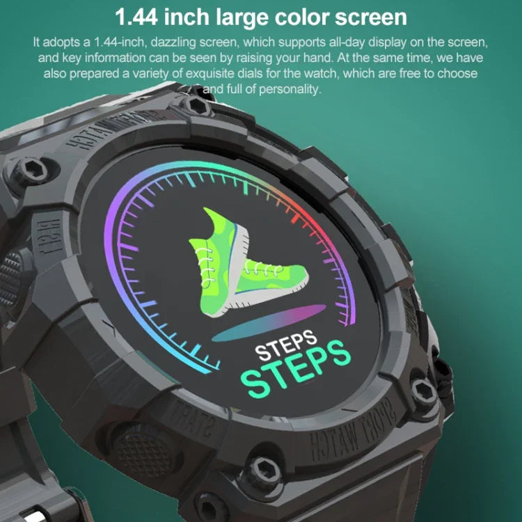 FD68S 1.44 inch Color Roud Screen Sport Smart Watch, Support Heart Rate / Multi-Sports Mode, FD68S