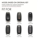 For Nissan Teana / Ariya 3-button Horn Hallmo Car Cowhide Leather Key Protective Cover Key Case, 3-button Horn