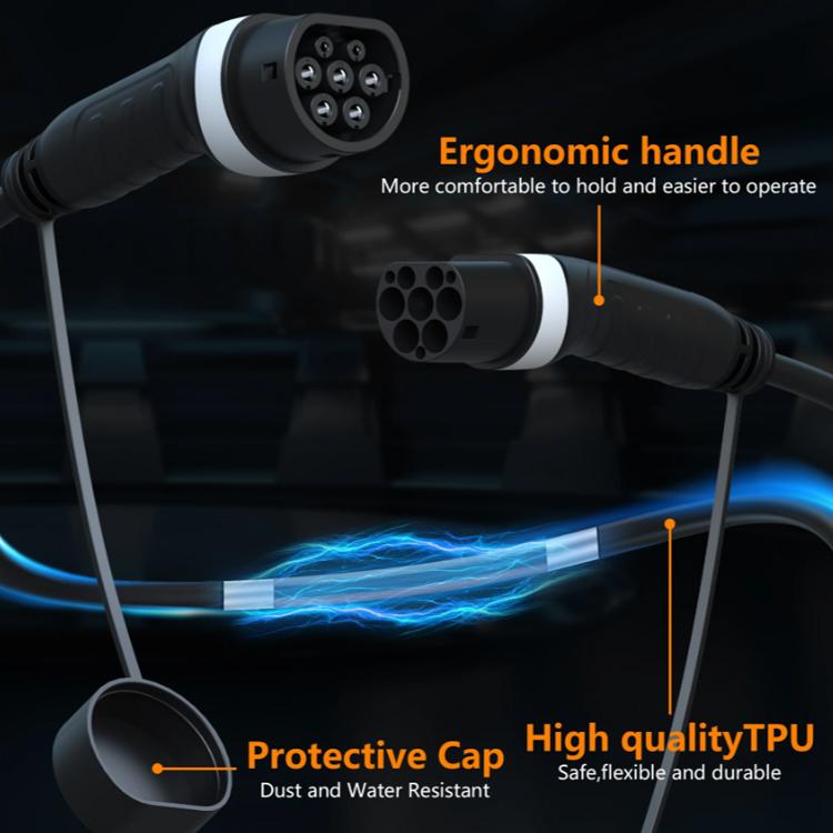 Feyree European Standard New Energy Electric Vehicle Charging Pile Double-ended Extension Cable, 250V 16A