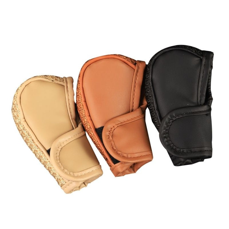 Universal Car PU + Ice Silk Gear Shift Knob Protective Cover, PU + Ice Silk Cover