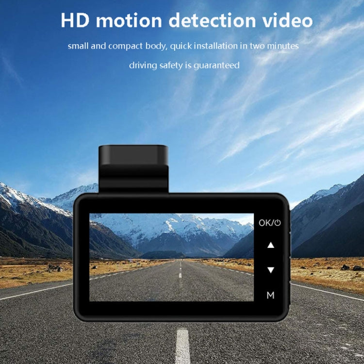 Q3 3 inch Car 1080P HD Single Recording Driving Recorder, Supports Automatic Loop Recording, Q3 Single Recording Driving Recorder