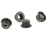 100 PCS iFlight M5 CW 6061 Aluminum Motor Screw Nuts Nylon Insert Self Lock Flange Nut for RC FPV Racing Drone Motor, M5 CW 6061(Black), M5 CW 6061(Red)
