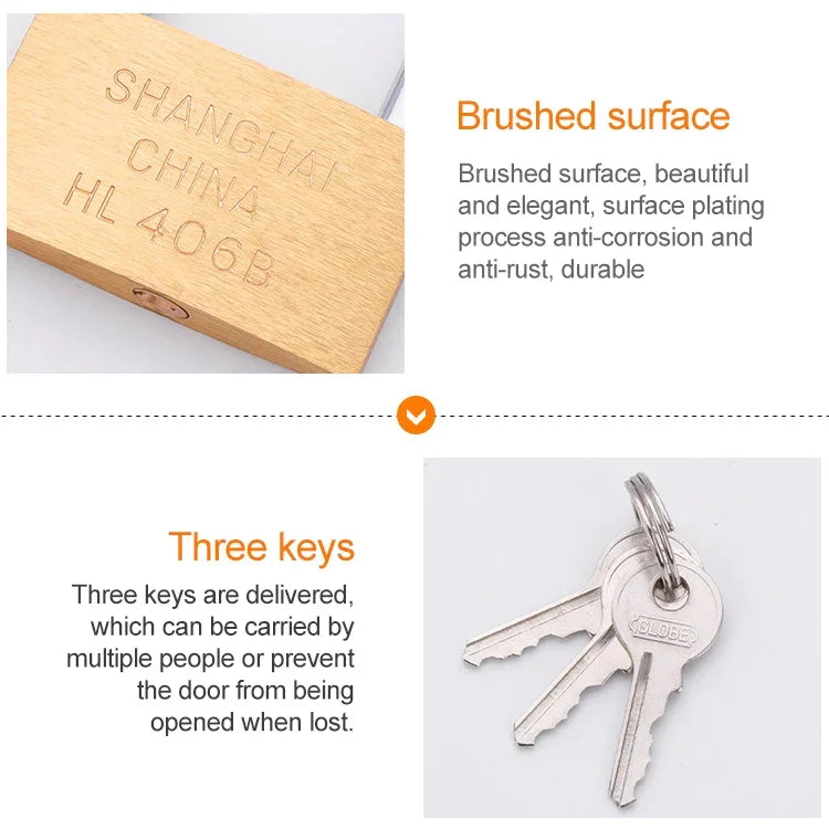 Copper Padlock Small Lock, Style: Short Lock Beam, 25mm Open, Short, 25mm Open