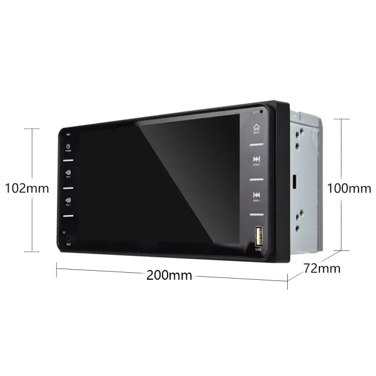 848V 16 7 inch Multi-touch Screen Car GPS Navigator, Support TF Card / USB / AUX / MP5 Player / Android & iPhone Mirror Links, 848V