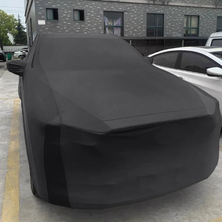 Anti-Dust Anti-UV Heat-insulating Elastic Force Cotton Car Cover for Business Car, Size: 4.8m~5.15m, Size: 4.8m~5.15m