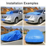 Anti-Dust Anti-UV Heat-insulating Elastic Force Cotton Car Cover for Business Car, Size: 4.8m~5.15m, Size: 4.8m~5.15m