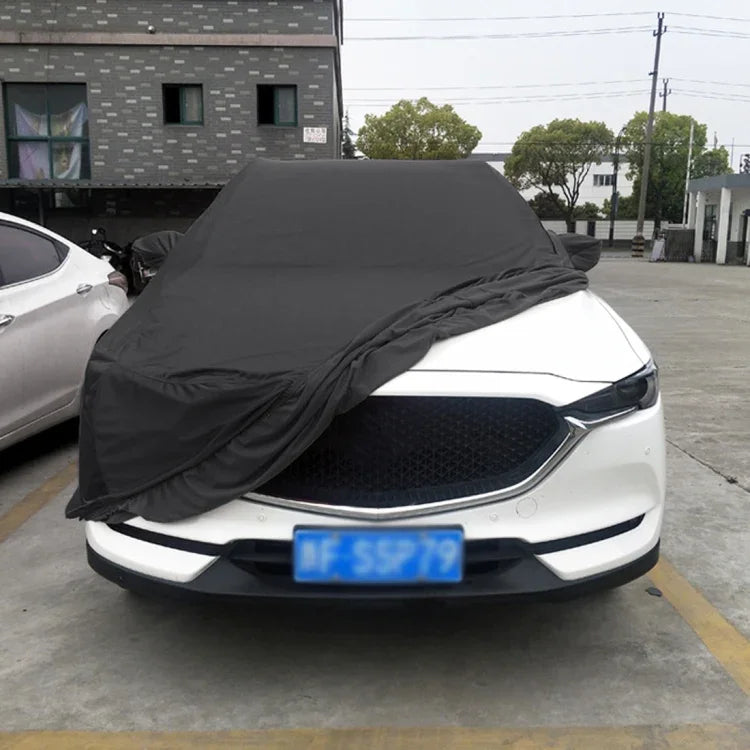 Anti-Dust Anti-UV Heat-insulating Elastic Force Cotton Car Cover for Business Car, Size: 4.8m~5.15m, Size: 4.8m~5.15m
