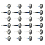 24 PCS 4mm Mushroom Nail-tyre Film Tyre Cold Patch Film Rubber Tire Repair Kit, 4mm