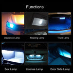 2 PCS T10 / W5W / 168 / 194 DC12V / 4.5W / 6000K / 360LM 6LEDs SMD-3030 Car Clearance Light, with Projector Lens Light, 6LEDs SMD-3030 , with Projector Lens Light