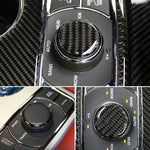 Car Water Cup Rotate Button Panel Carbon Fiber Decorative Sticker for Jeep Grand Cherokee 2014-2018, Water Cup Rotate Button