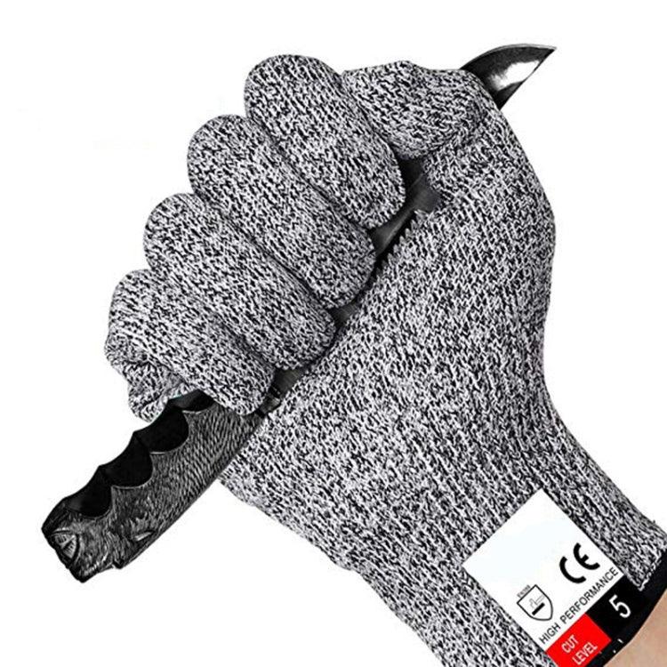 A Pair Cut-resistant Gardening Gloves HPPE Food-grade 5-Level Anti-cutting Anti-wear Safety Working Gloves, Size: S, Length: 20cm, Size: S/Black, Size: S/White