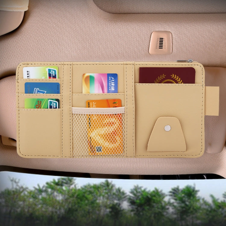 Car Sun Visor Board Paper Tissue Box CD Case Zipper Holder Card Bag Organizer, with Zipper  (Black), with Zipper, with Zipper (Yellow)