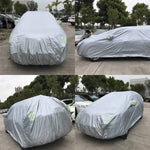 PVC Anti-Dust Sunproof SUV Car Cover with Warning Strips, Fits Cars up to 5.1m(199 inch) in Length, 199inch (XL)