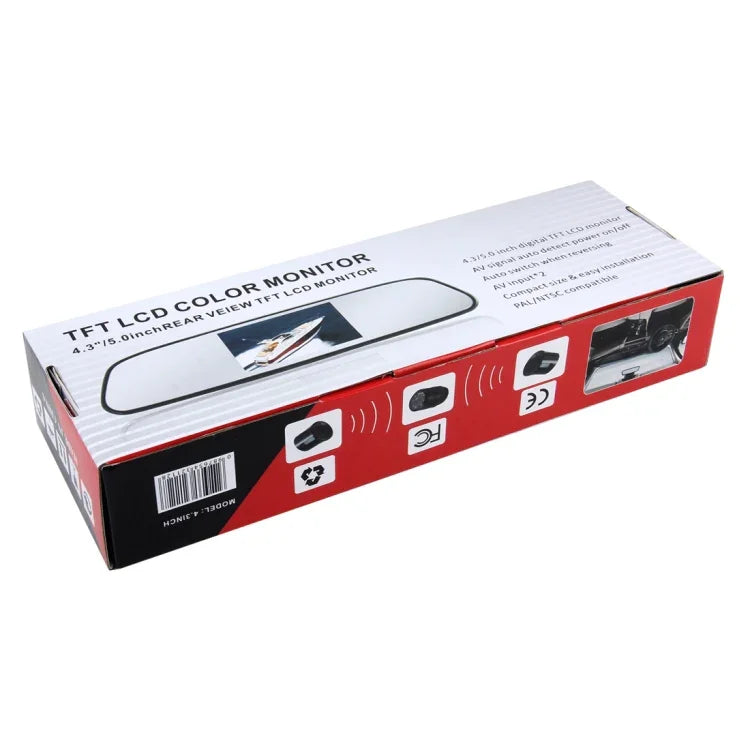 5.0 inch 480*272 Rear View TFT-LCD Color Car Monitor, Support Reverse Automatic Screen Function, 5.0 inch 480*272