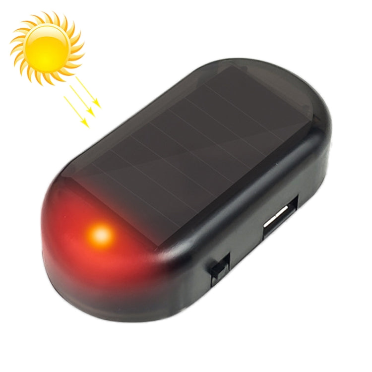 LQ-S10 Car Solar Power Simulated Dummy Alarm Warning Anti-Theft LED Flashing Security Light Fake Lamp, LQ-S10 Blue Light, LQ-S10 (Red Light)