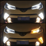 2 PCS 60cm DC12V 7.5W Ultra-thin Waterproof Car Auto Double Colors Turn Lights / Running Lights SMD-2835 LED Bulbs (Turn Lights: Yellow Light; Running Lights: Ice Blue Light), 60cm Turn Lights: Yellow Light; Running Lights: Ice Blue Light              ...