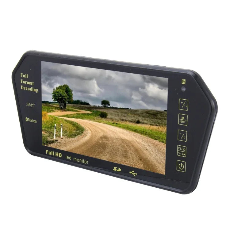 7 inch 480*234 Rear View TFT-LCD Color Car Monitor with Bluetooth MP5 Player, Support Reverse Automatic Screen Function, 7 inch 480*234