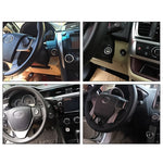 Smart Car Switch Car Engine Start Stop Switch Car Push Start Switch, with RFID Alarm System, Blue Light, Car Switch
