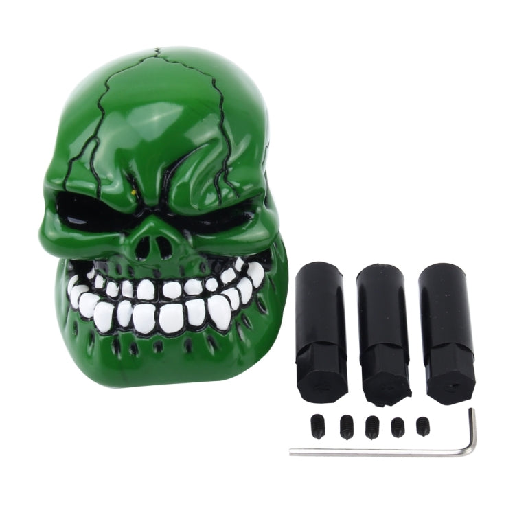Universal Skull Head Shape ABS Manual or Automatic Gear Shift Knob  with Three Rubber Covers Fit for All Car, Skull Head Shape 1, Skull Head Shape 2, Skull Head Shape 3
