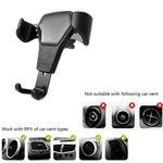 Litchi Texture Gravity Car Mount Phone Holder, Litchi Texture(White), Litchi Texture(Black)