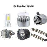 2 PCS H8/H9/H11 18W 1800 LM 8000K IP68 Casnbus Constant Current Car LED Headlight with 2 COB Lamps, DC 9-36V, H8/H11, H11