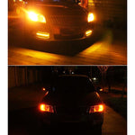 2 PCS T20 / 7440 3W DC 12V 6000K 200LM Car Auto Ceramics Turn Lights / Reversing Light 16LEDs SMD-7020 Lamps, with Projector Lens, T20 / 7440