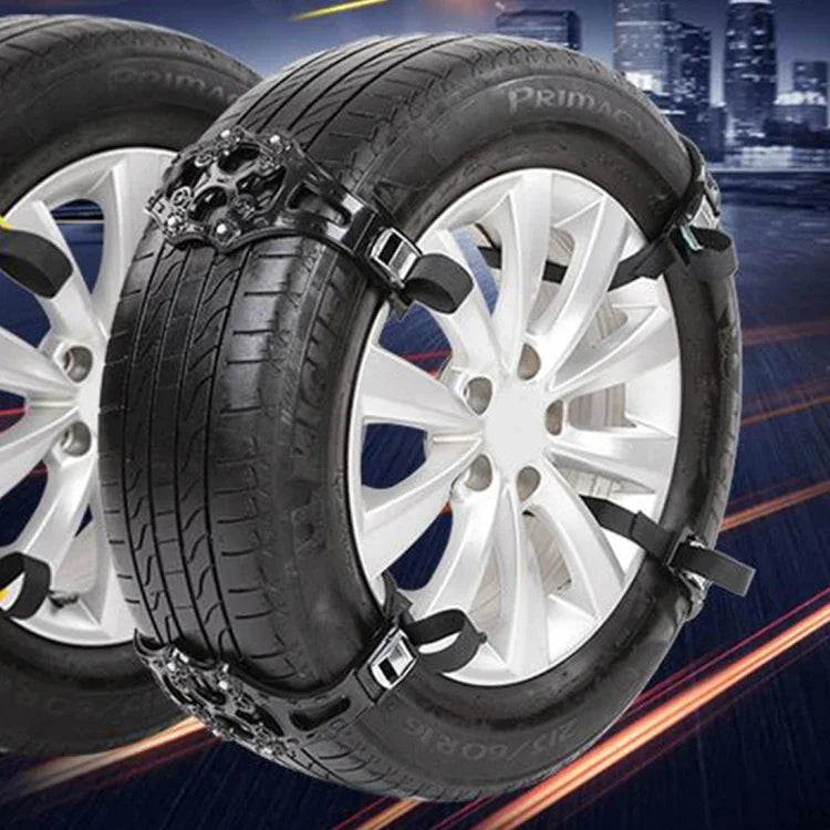 8PCS Car Snow Tire Anti-skid Chains For Family Car, Anti-skid Chains 2, Anti-skid Chains 4