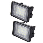 2 PCS License Plate Light with 18  SMD-3528 Lamps for Mercedes-Benz GLK X204 ,2W 120LM, DC12V (White Light), For Benz GLK X204